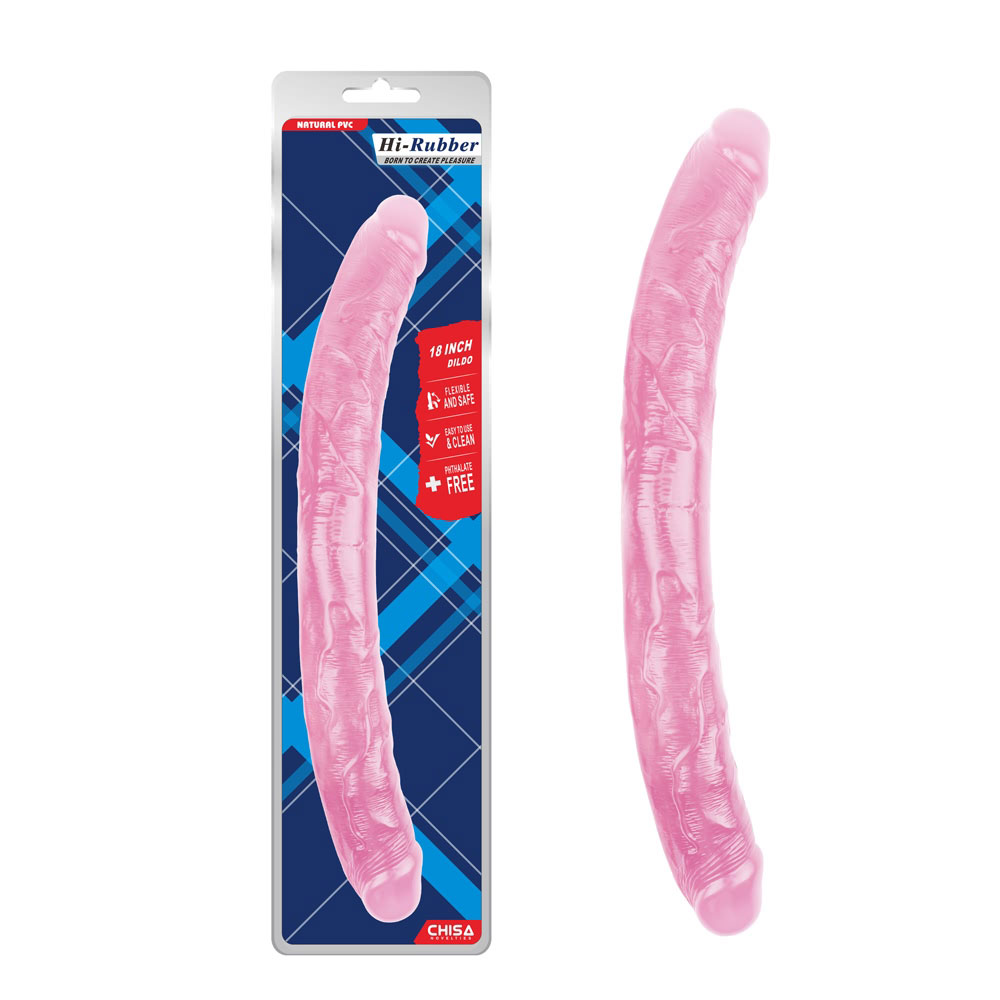 Dildo-rosa de 18 polegadas